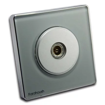 پریز آنتن طرح هوشمند نقره ای